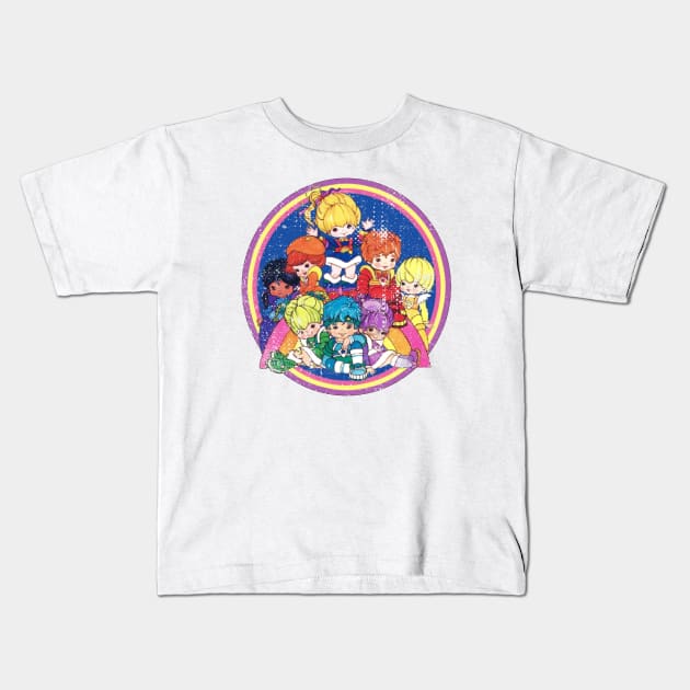 rainbow brite Kids T-Shirt by barbados